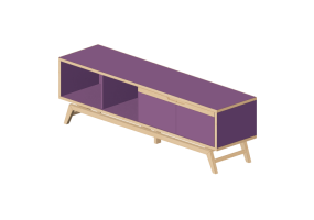 Wardrobes and Cabinets 3D - Storage cabinet - Sierra - 26621A