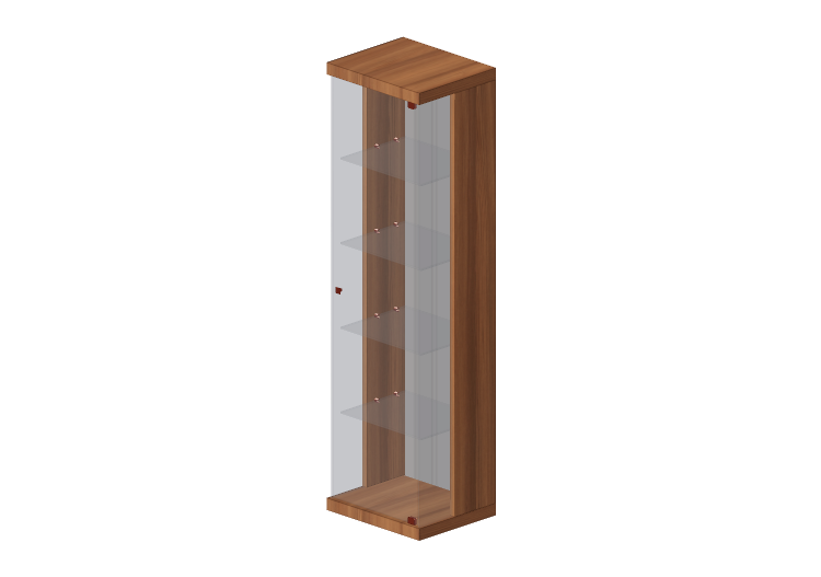 Móveis 3D - Vitrine de tamanho 52x43x188 cm - Sierra -... Móveis 3D - Vitrine de tamanho 52x43x188 cm - Sierra -...