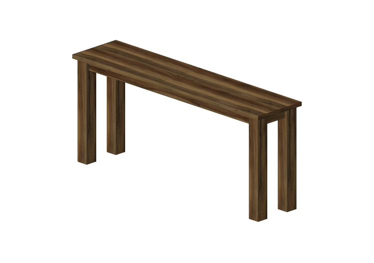 Mesas 3D - Mesa de jantar de madeira maciça 180x40x80cm -... Mesas 3D - Mesa de jantar de madeira maciça 180x40x80cm -...