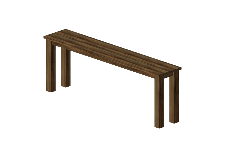 3D Tische - Tisch aus Massivholz 220x40x80cm - Sierra -... 3D Tische - Tisch aus Massivholz 220x40x80cm - Sierra -...