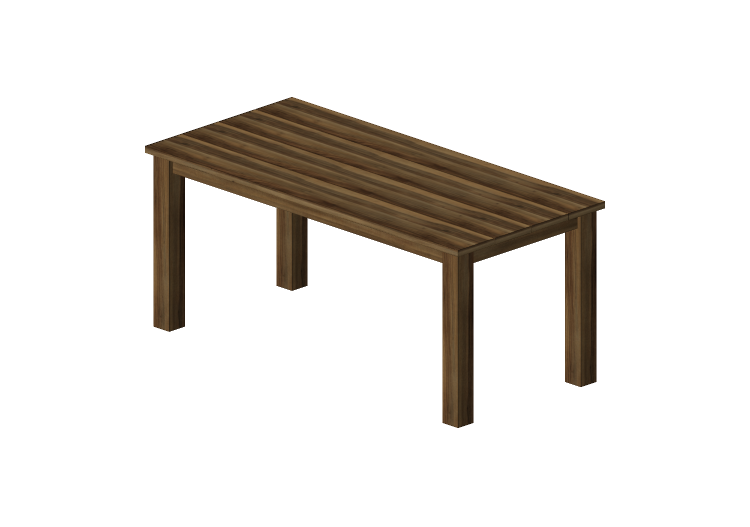 3D Tische - Tisch aus Massivholz 180x85x80cm - Sierra -... 3D Tische - Tisch aus Massivholz 180x85x80cm - Sierra -...