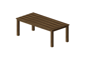 Tavoli 3D - Tavolo in legno massello 220x100x80cm - Sierra - 22642