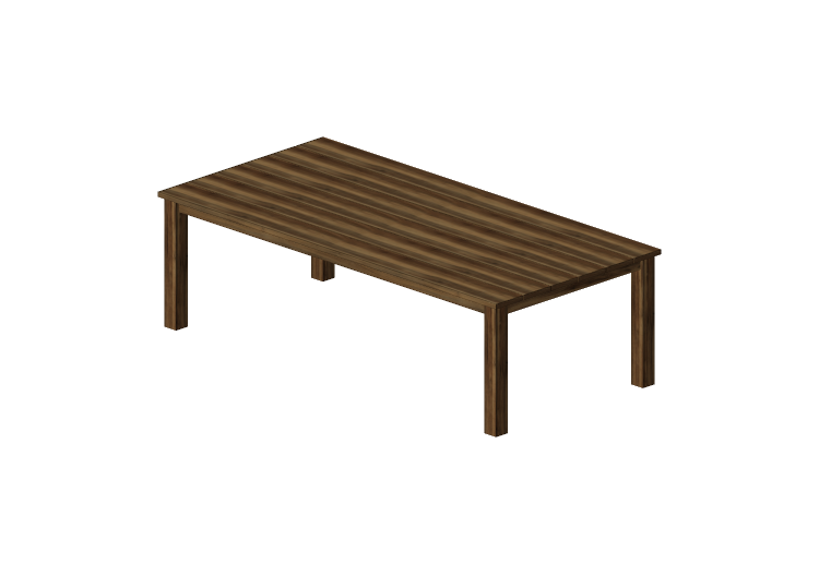 Mesas 3D - Mesa de jantar de madeira maciça 260x125x80cm -... Mesas 3D - Mesa de jantar de madeira maciça 260x125x80cm -...
