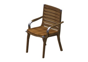 Chairs and Sofas 3D - Solid wood chair - Sierra - 22020BTKA