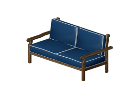 3D St&uuml;hle und Sofas - 2-Sitzer Sofa aus Massivholz - Sierra - 22052