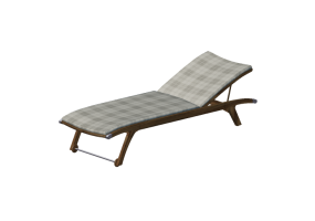 Deck chairs and sunbeds 3D - Single bed in solid wood - Sierra - 22043RTKT