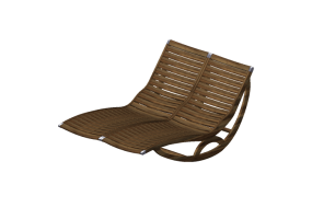 Butacas y Camillas 3D - Chaise mecedora de madera maciza - Sierra - 22044TK