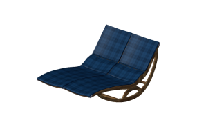 Deck chairs and sunbeds 3D - Solid wood rocking deck chair - Sierra - 22044TKT