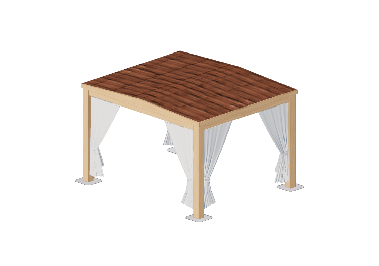 Sombrillas y Toldos 3D - Gazebo de madera - Sierra - 22865... Sombrillas y Toldos 3D - Gazebo de madera - Sierra - 22865...