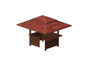 Umbrellas and Curtains 3D - Gazebo - Sierra - 22384