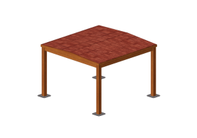 Umbrellas and Curtains 3D - Gazebo - Sierra - 22861