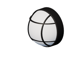 Candeeiro de parede 3D - Lumin&aacute;ria de parede - Round - Simes