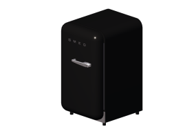 3D Electrical Appliances - 50s Minibar black - Smeg - FAB5LBL