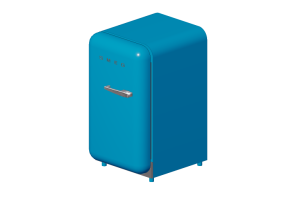 3D Haushaltger&auml;te - Minibar 50er Jahre hellblau - Smeg - FAB5LPB