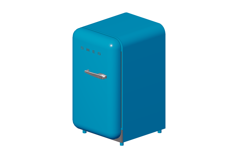 Electroménagers 3D - Minibar années '50 bleu ciel - Smeg -... Electroménagers 3D - Minibar années '50 bleu ciel - Smeg -...