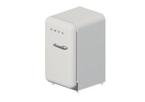 3D Haushaltger&auml;te - Minibar 50er Jahre wei&szlig; - Smeg - FAB5LWH