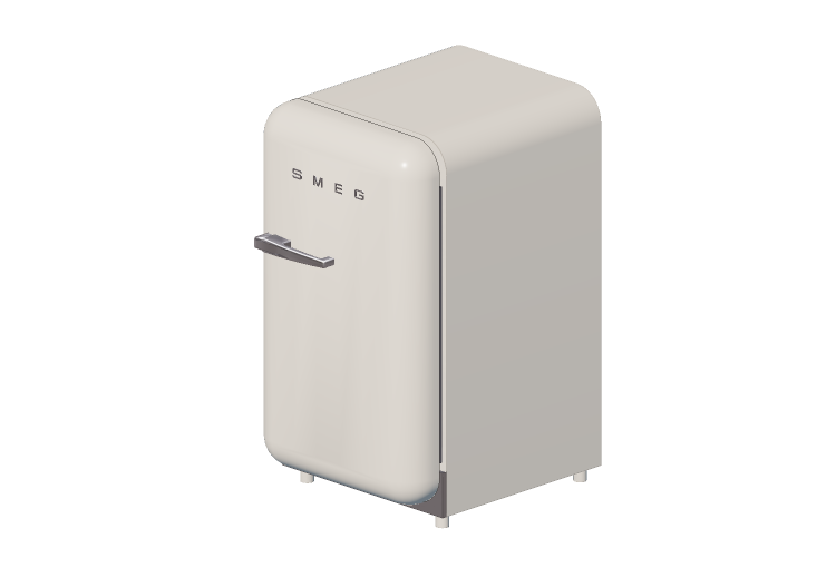 3D Haushaltgeräte - Minibar 50er Jahre creme - Smeg -... 3D Haushaltgeräte - Minibar 50er Jahre creme - Smeg -...