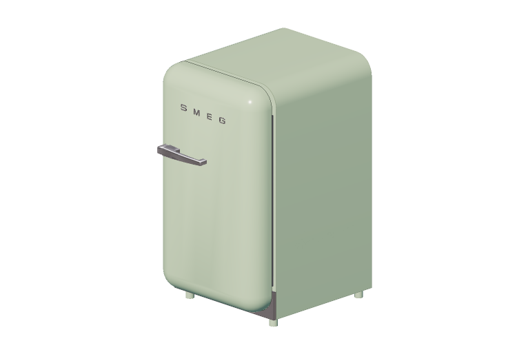 3D Haushaltgeräte - Minibar 50er Jahre pastellgrün - Smeg... 3D Haushaltgeräte - Minibar 50er Jahre pastellgrün - Smeg...