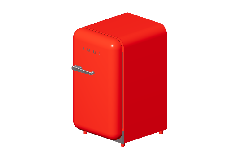 3D Haushaltgeräte - Minibar 50er Jahre rot - Smeg - FAB5RRD... 3D Haushaltgeräte - Minibar 50er Jahre rot - Smeg - FAB5RRD...
