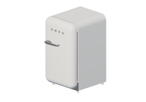 3D Electrical Appliances - 50s Minibar- White - Smeg - FAB5RWH