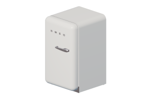 Elettrodomestici 3D - Frigorifero Happy Bar anni '50, bianco - Smeg - FAB10HLB