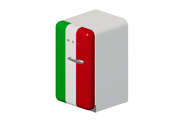 Electrodomésticos 3D - Refrigerador Happy Bar de los años... Electrodomésticos 3D - Refrigerador Happy Bar de los años...