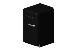 3D Haushaltgeräte - Kühlschrank Happy Bar 50er Jahre, schwarz - Smeg - FAB10HLNE