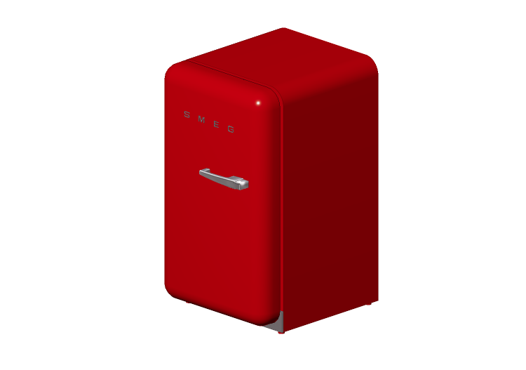 3D Haushaltgeräte - Kühlschrank Happy Bar 50er Jahre, rot -... 3D Haushaltgeräte - Kühlschrank Happy Bar 50er Jahre, rot -...