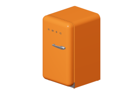 3D Haushaltgeräte - Kühlschrank Happy Bar 50er Jahre, orange - Smeg - FAB10LO