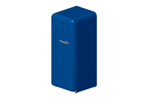 Elettrodomestici 3D - Frigorifero monoporta anni '50, blu - Smeg - FAB28LBL1