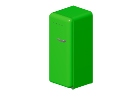 Elettrodomestici 3D - Frigorifero monoporta anni '50, verde - Smeg - FAB28LVE1