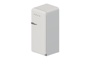 Elettrodomestici 3D - Frigorifero monoporta anni '50, bianco - Smeg - FAB28RB1