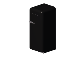 3D Haushaltger&auml;te - K&uuml;hlschrank eint&uuml;rig 50er Jahre, schwarz - Smeg - FAB28RNE1