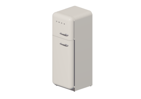 3D Haushaltger&auml;te - K&uuml;hlschrank 2 T&uuml;ren 50er Jahre, Creme - Smeg - FAB30LP1