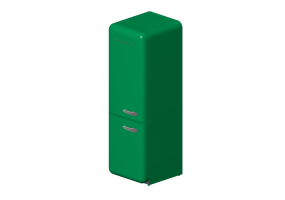 3D Haushaltger&auml;te - Kombinierter K&uuml;hlschrank 50er Jahre, gr&uuml;n - Smeg - FAB32LVEN1