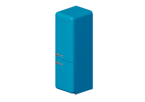3D Haushaltger&auml;te - Kombinierter K&uuml;hlschrank 50er Jahre, hellblau - Smeg - FAB32RAZN1