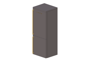 Eletrodom&eacute;sticos 3D - Geladeira combinada coloniale anos 50, - Smeg - FA800P9