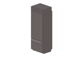 Electrodom&eacute;sticos 3D - Refrigerador combinado Luxury Cool, acero inoxidable - Smeg - RF376LSIX