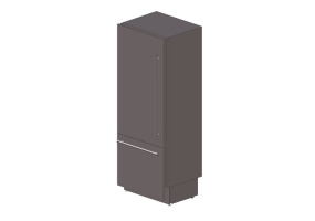 3D Electrical Appliances - Combined Fridge - Luxury Cool - stainless steel - Smeg - RI76LSI