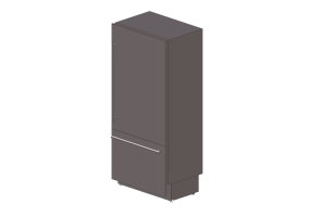 Eletrodom&eacute;sticos 3D - Geladeira combinada Luxury Cool, a&ccedil;o inoxid&aacute;vel - Smeg - RI96RSI