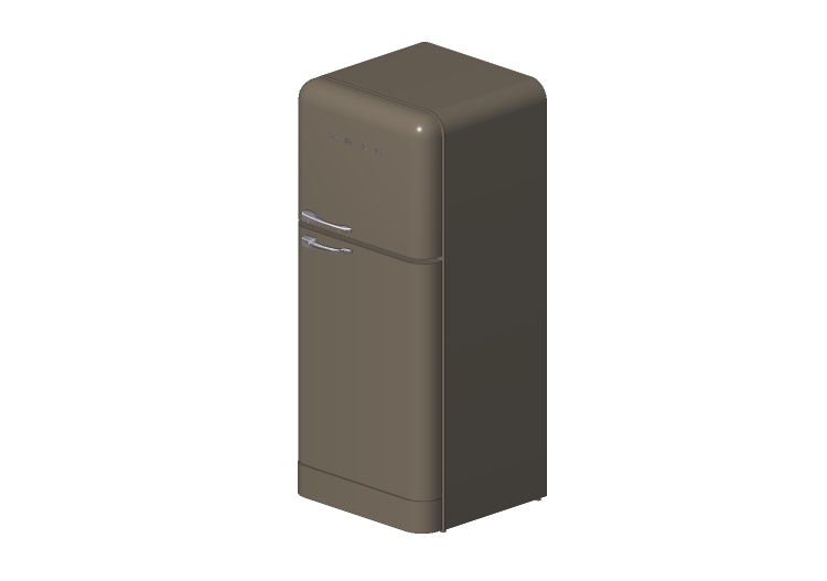 3D Haushaltgeräte - Kühlschrank 2 Türen 50er Jahre,... 3D Haushaltgeräte - Kühlschrank 2 Türen 50er Jahre,...
