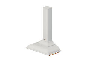 3D Haushaltger&auml;te - Wandmontierte Dunstabzugshaube, 90 cm, wei&szlig; &ndash; Smeg - KC19BSE