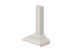 Electrodom&eacute;sticos 3D - Campana de pared, 90 cm, cobre &ndash; Smeg - KC19POE