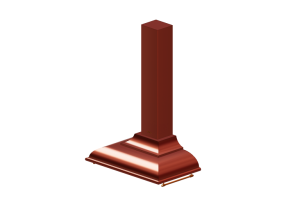 Electroménagers 3D - Hotte murale, 90 cm, cuivre – Smeg - KC19RAE