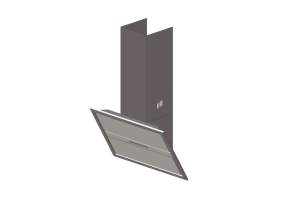 Electrodomésticos 3D - Campana de pared, 90 cm, acero inox satinado – Smeg - KCV9SE2