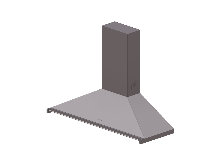 Electroménagers 3D - Hotte murale, 150 cm, acier inox... Electroménagers 3D - Hotte murale, 150 cm, acier inox...