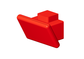 Electrom&eacute;nagers 3D - Hotte murale, 75 cm, rouge &ndash; Smeg - KFAB75RD