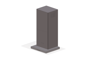 Electrom&eacute;nagers 3D - Hotte murale, 60 cm, acier inox satin&eacute; &ndash; Smeg - KFV62DBE