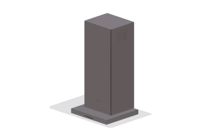 3D Haushaltger&auml;te - Wandmontierte Dunstabzugshaube, 60 cm, Edelstahl satin &ndash; Smeg - KFV62DNE