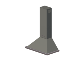 Eletrodomésticos 3D - Coifa de parede, 90 cm, antracite – Smeg - KPF9AN